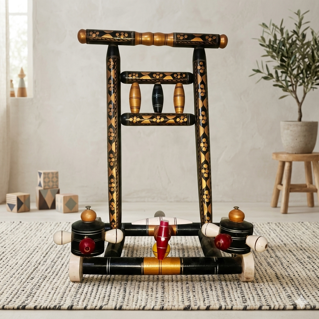 Wooden Baby Walker for Toddlers | Wooden Walker for Baby First Steps | Safe Wooden Push Walker for Kids | Baby Wooden Walking Walker Toy | Stable Wooden Baby Walker Pakistan | Indoor Outdoor Wooden Walker for Boys & Girls