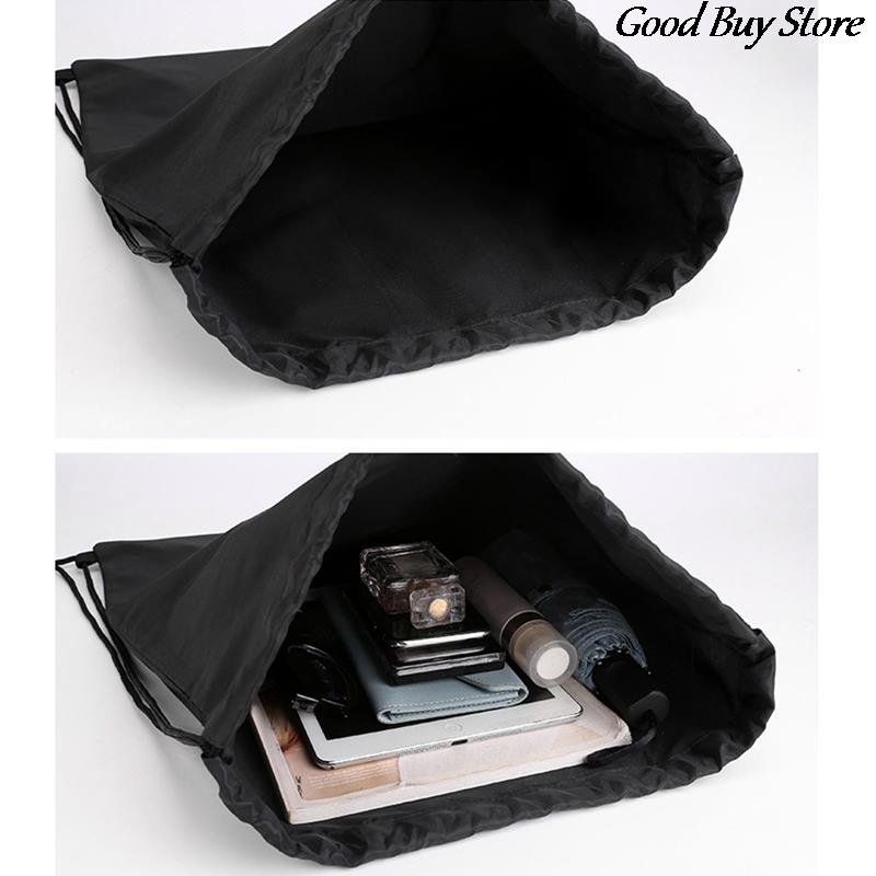 New Drawstring Gym Bag Women Men String Bags Swimming Pool Clothes Shoes Storage Waterproof Packaging Pocket Unisex Fitness Backpack