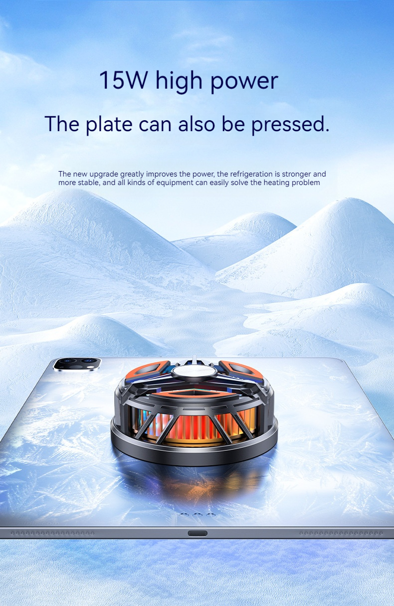 GT31 Magnetic Phone Cooler Mobile Phone Cooling Fan Semiconductor Phone Radiator - Heat Sink Game Cooler System Mobile Cooling Fan Gaming Case Cold Wind Handle Cool Semiconductor Fan For PUBG Phone Cooler , FREEFIRE