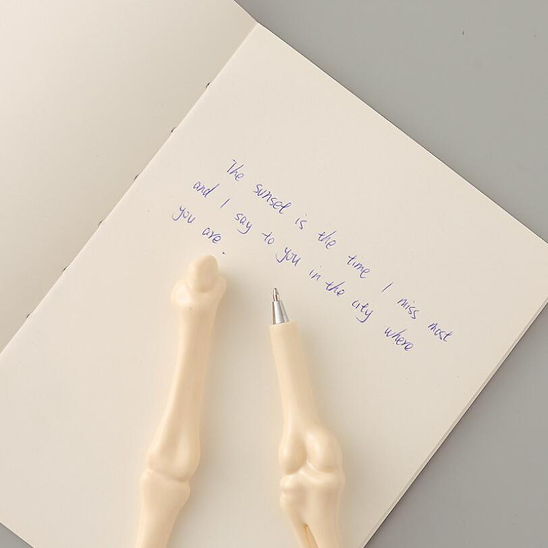 5PCS Bone Shape Blue Ink Ballpoint Pens - Fun Medical Theme Pens For Nurses, Doctors & Students