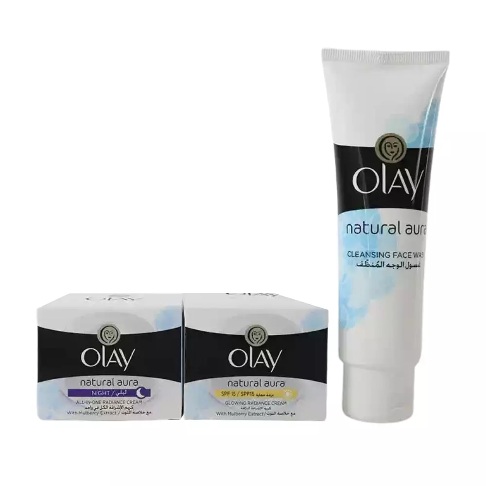 Olay Natural Aura All In One Glow Regimen Pack | Personal Care Set | Original
