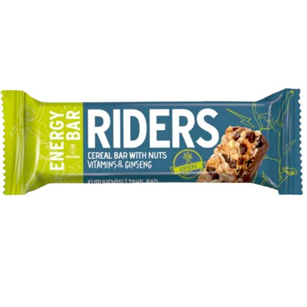 Riders Protein Bar With Cereal Berries & Peanut 40g Multi Flavours Box of 24 Bars