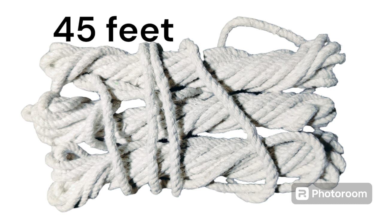 cotton rope heavy duty for multi purposes white rope  in defrent length