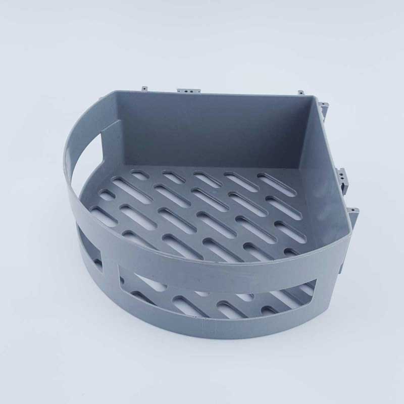 Plastic Wall Mount Triangle Shape Corner Shelf Basket Shower Caddy Rack