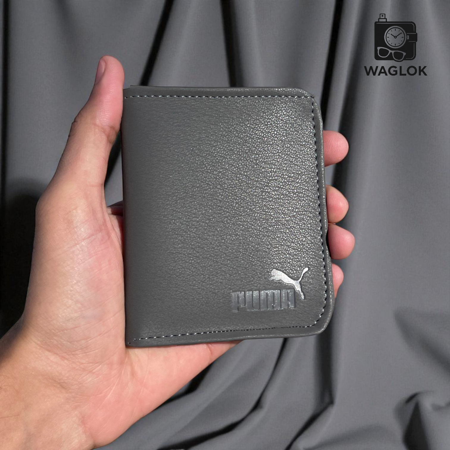 Fashion Slim Wallet, Poma Soft Leather Card Holder, Best Quality Purse For Cash & Cards - 6 Card Slots, 1 Cash Pocket & 1 Window Card Slot