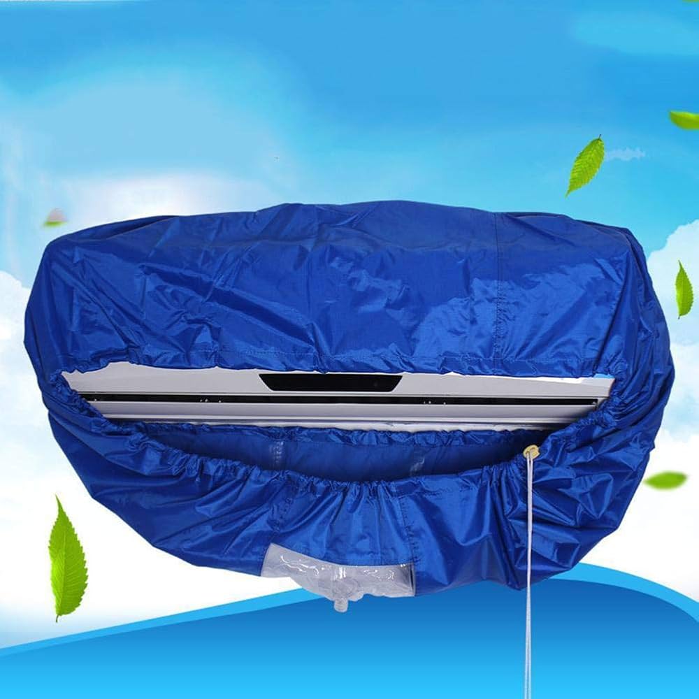 Imported AC Service Cover Split Air Conditioner Washing Cleaning Bag Large Size Washable Air Conditioning Cleaning Trim Belt Anti-Dust Protective Cover for 1-3P Wall-Mounted Air Conditioner Covers
