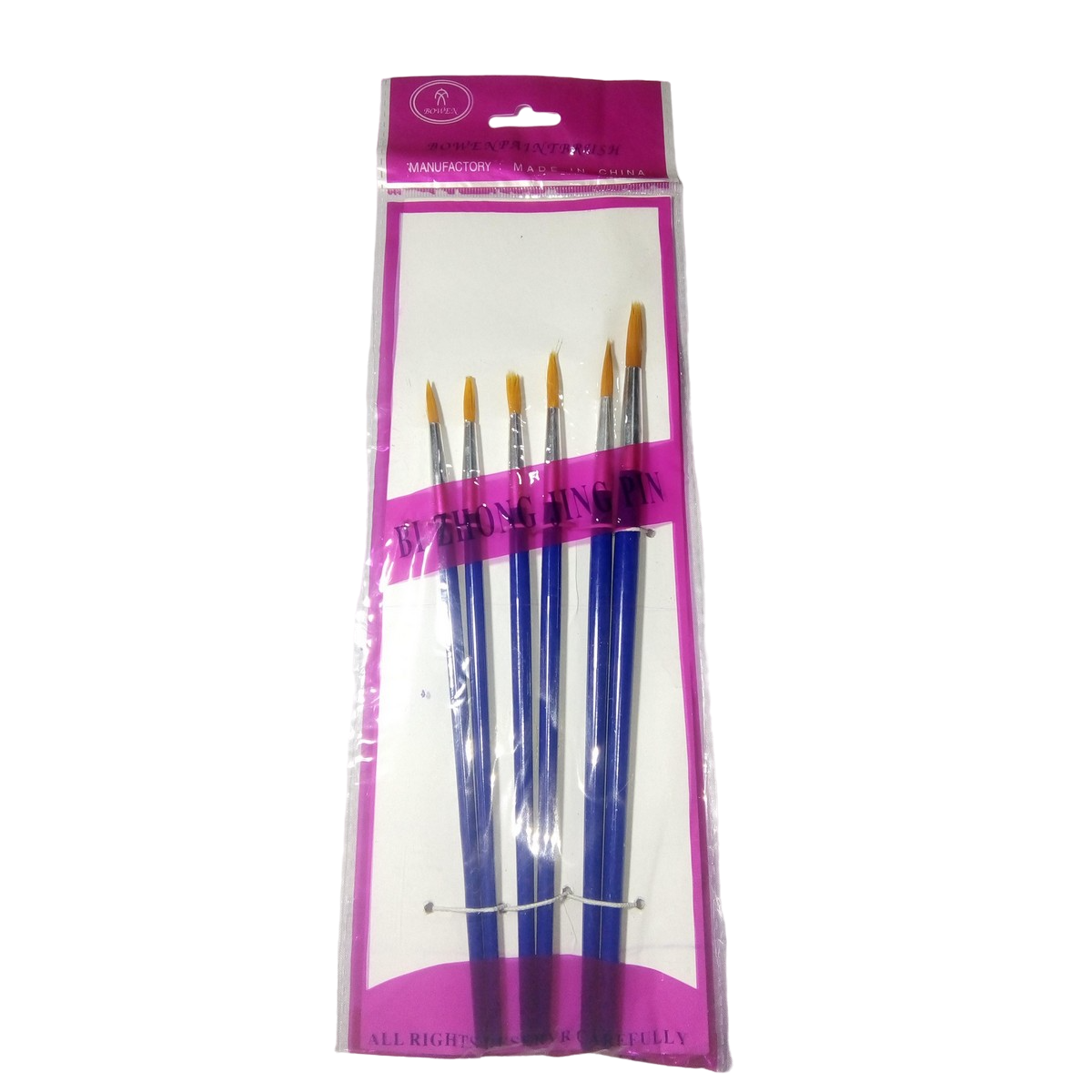 Pack of 6 Paint Brushes High Quality Paint Brushes Set Acrylic