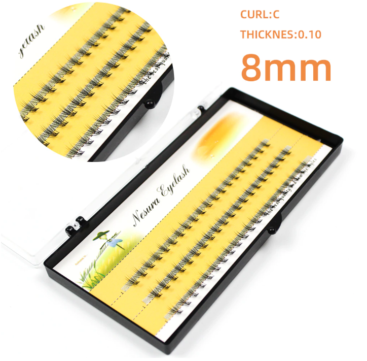 60pcs Professional eyelash extension Makeup Individual Cluster EyeLashes Grafting individual eyelash bunche available in 6mm to 15mm sizes