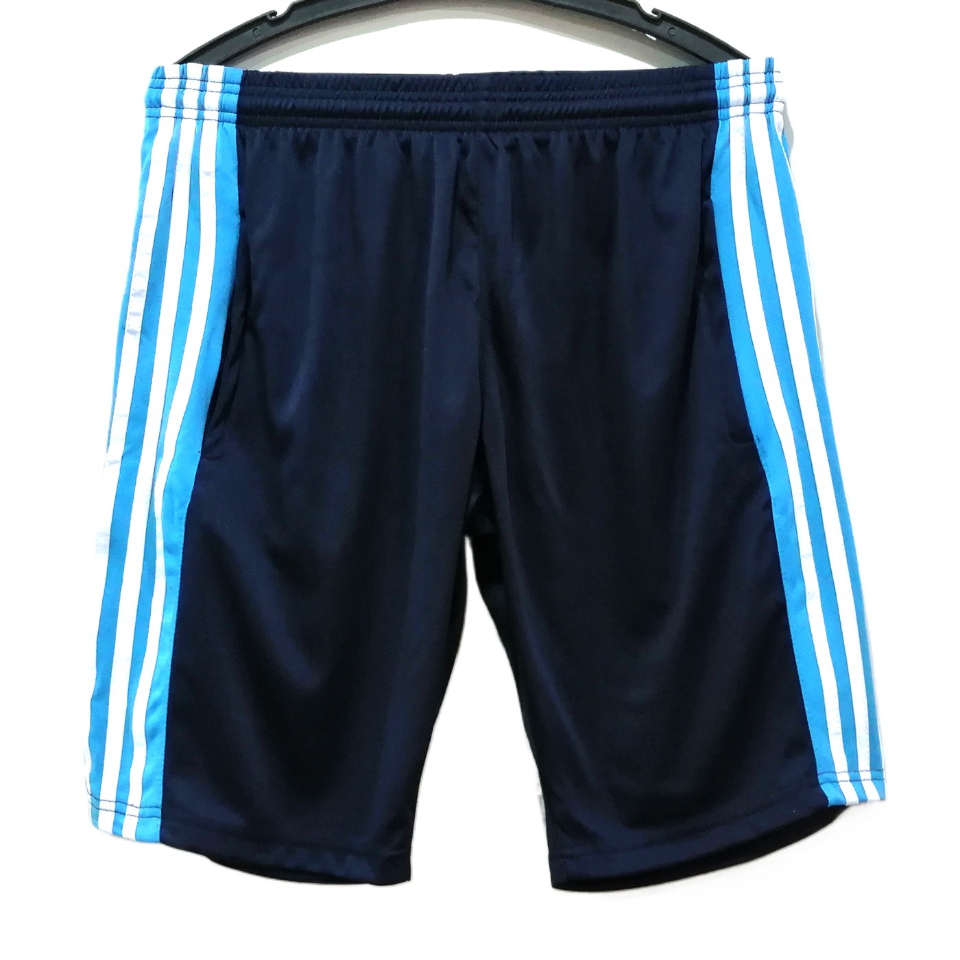Sweatpants for Men Exercise Wear and Night Wear Pajamas with Pockets Blue Shorts for Men's