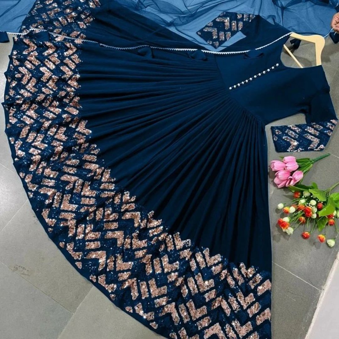 Dealistaan 3-Piece Stitched Long Embroidered Maxi with Dupatta & Trouser - Wedding Collection 2026 Party Wear Dress for Women & Girls - Ready to Wear Stylish Maxi Set