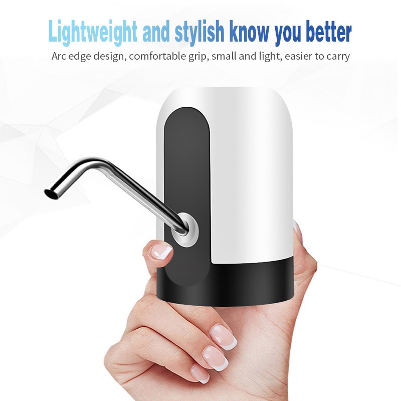 Automatic Portable USB Rechargeable Electric Water Pump Dispenser One Click Auto Switch