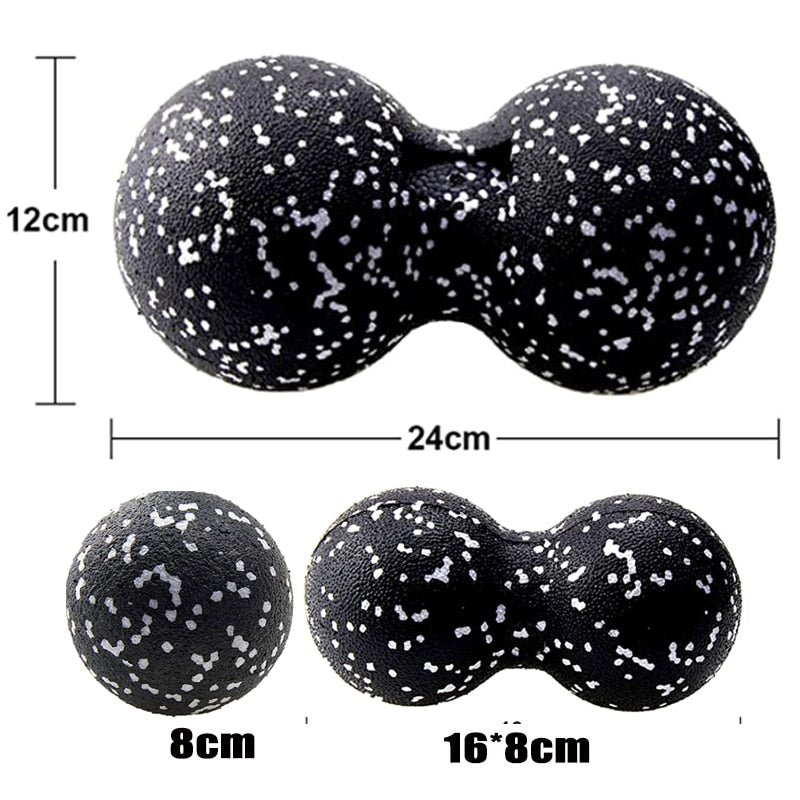 Back & Leg Massager Peanut & Therapy Ball Set – Muscle Pain Relief – 2 PCS