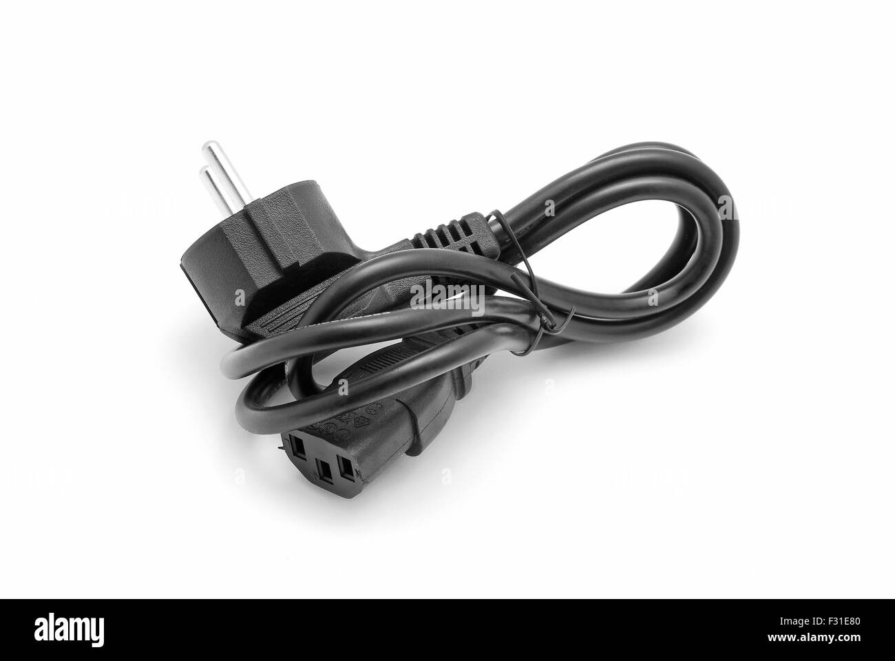 quality hard Power Cable for Computer Laptop LCD LED Monitor Projectors UPS and power supply power cable 12v DC power supply cable multi use -Black 1.8m