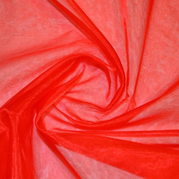 Red Organza Dupatta 2.5 Yard Red Color Organza red Tissue fabric High Quality Fabric Trending Hands Printed Dupatta Fabric Trendy Organza Dupatta