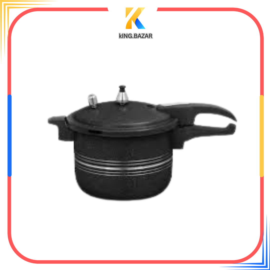 AR Dessini Non Stick Pressure Cooker Black Color Daraz.pk