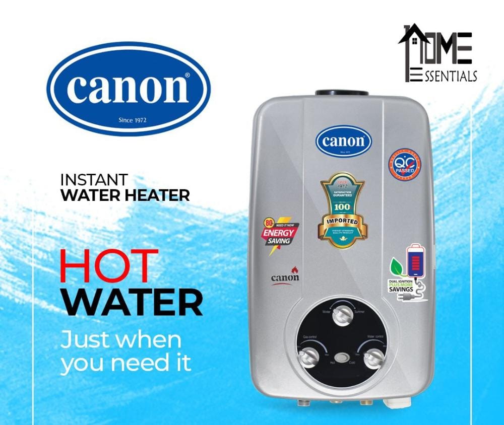 CANON Instant Gas Water Heater Geyser Dual Ignition 16dd plus ( Official  Canon )