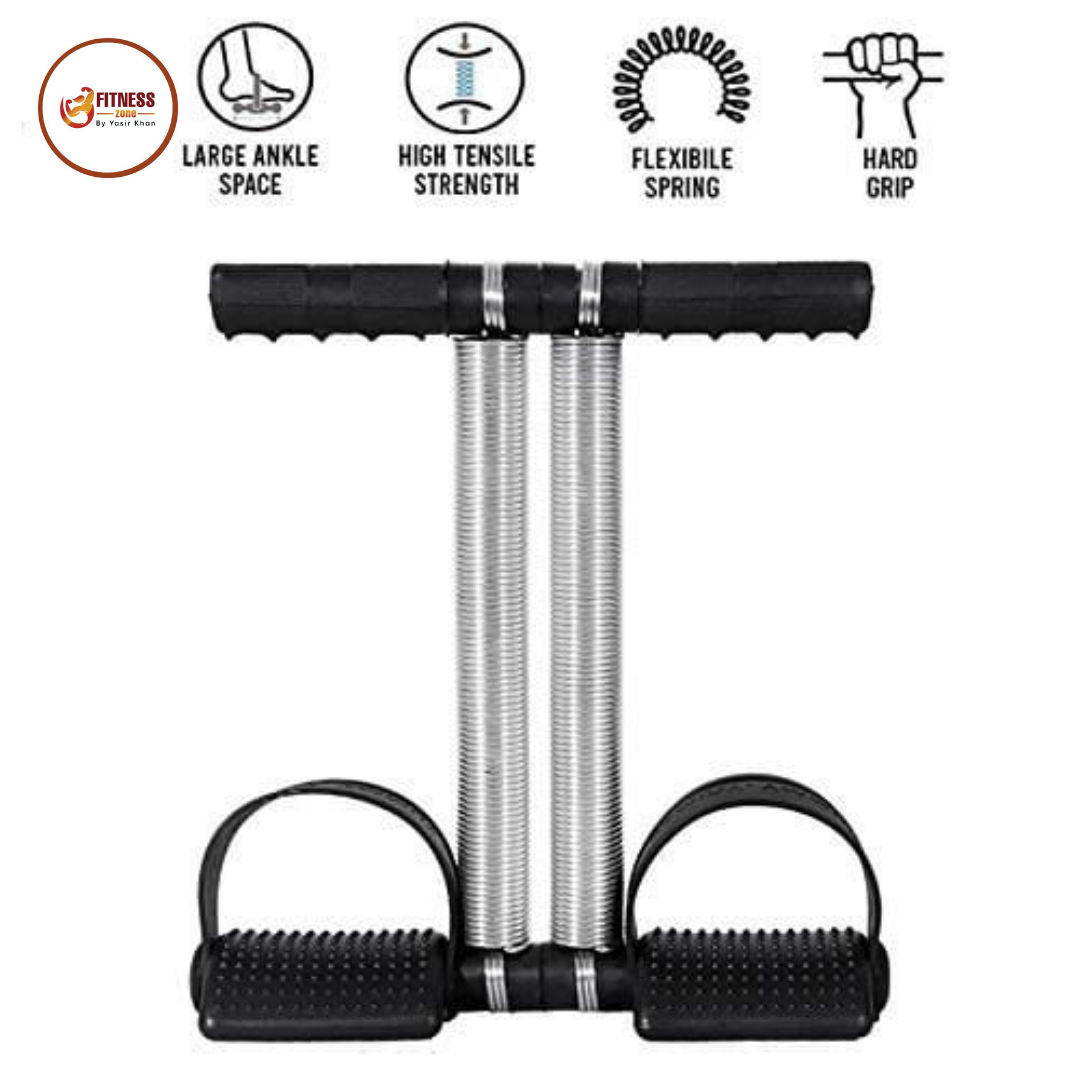 Tummy Trimmer - Premium Double Spring Ab Exerciser for Home Gym | Waist Slimming, Belly Fat Burner, and Core Strength Training Equipment