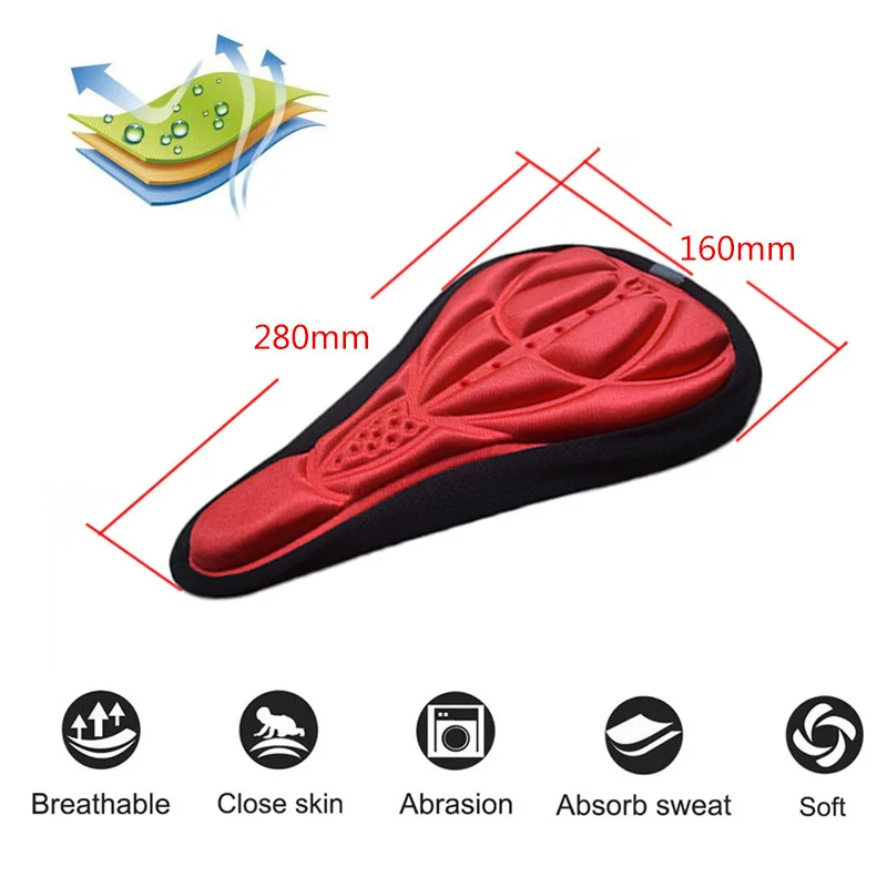 Mountain Bike Riding Thickened Silicone Seat Cover Bicycle Cushion Cover - bicycle Seat Cover - gel cover high-quality - cycle cover | FLY ON WHEELS