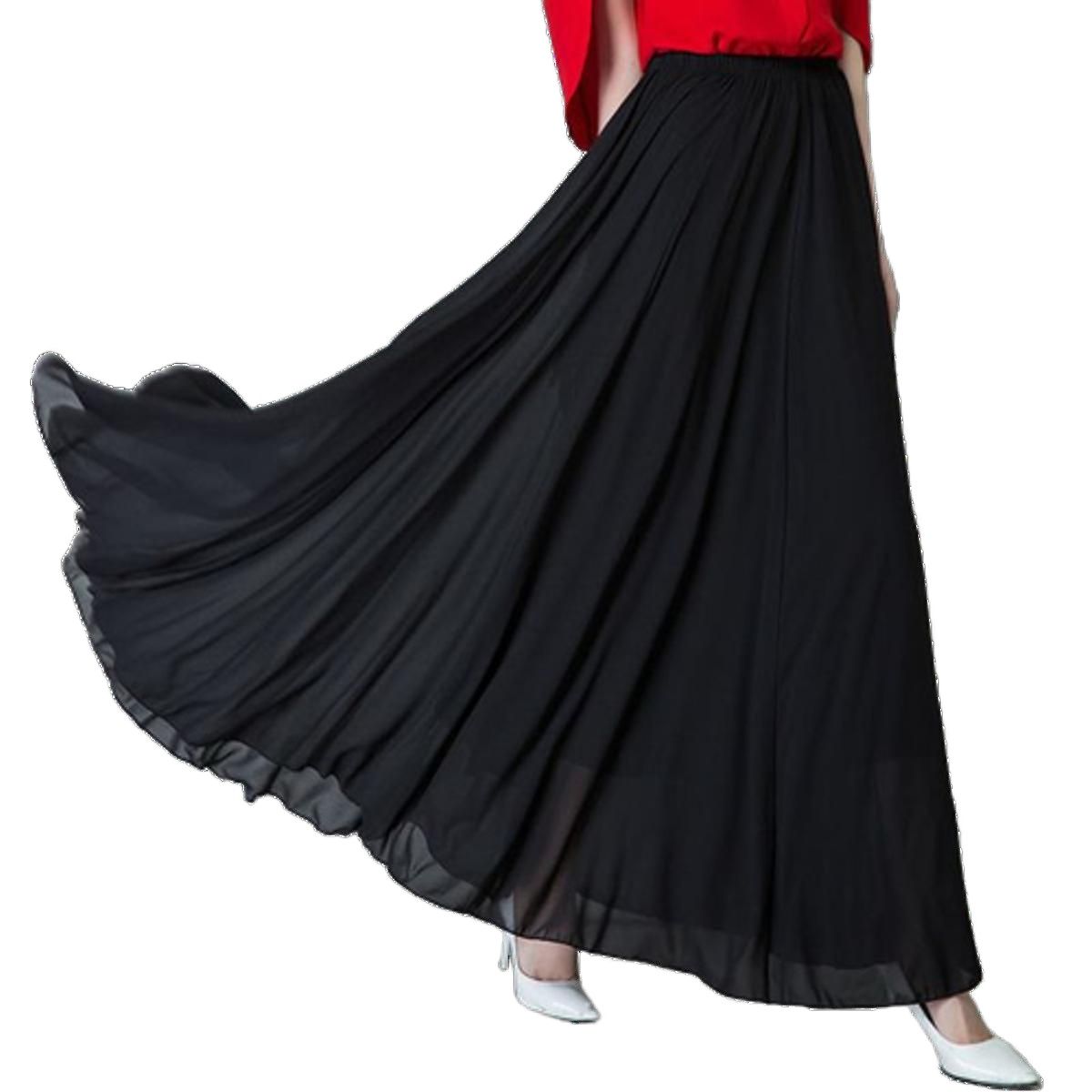 Extra long chiffon outlet maxi skirt