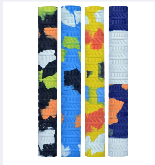 Cricket Bat Rubber Grip - Premium Quality Durable Cricket Bat Rubber for Better Shock Absorption - Multicolor For Bat Use New Edition