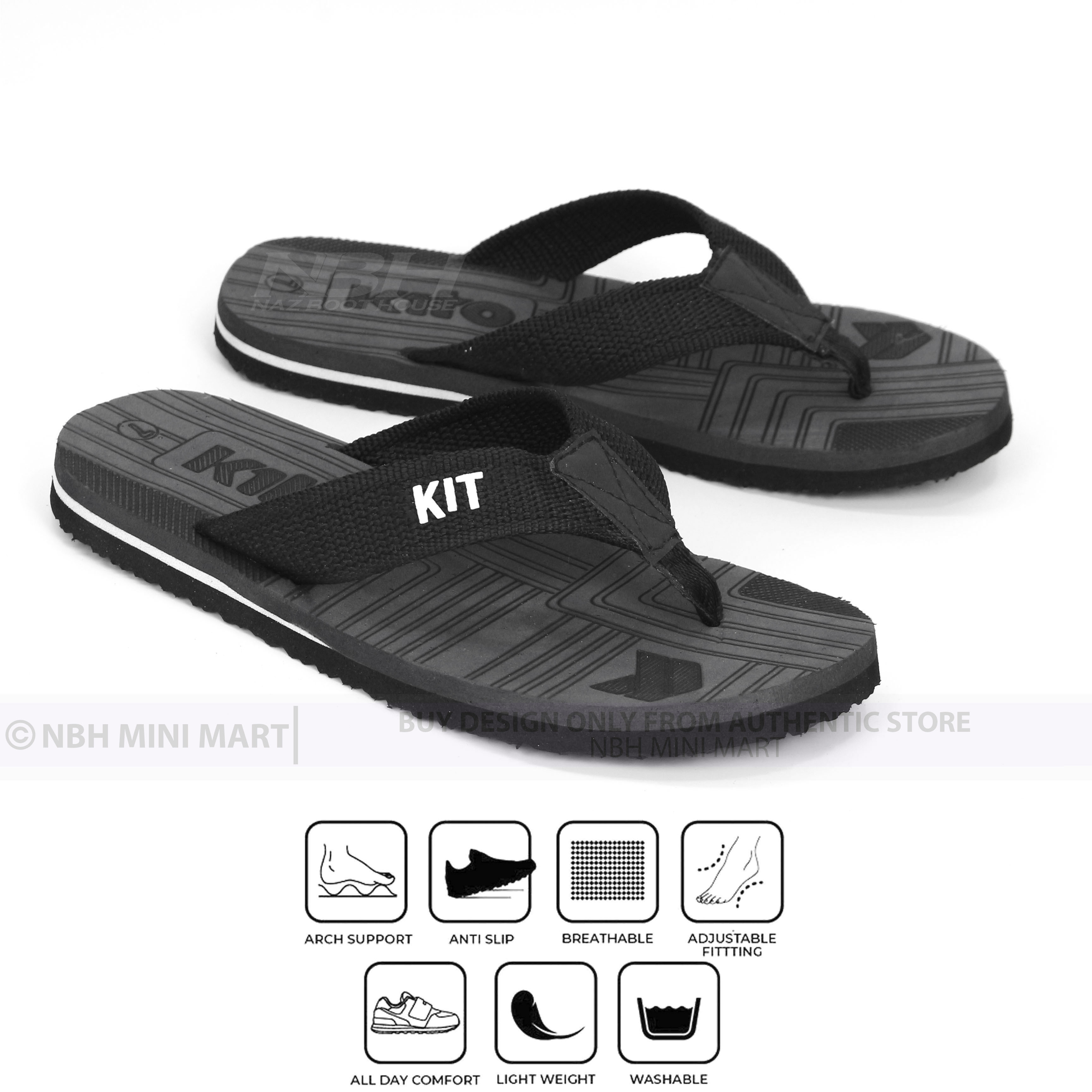 Slippers For Men - Non Slip Flip Flops For Boys - Comfortable And Lightweight Chappals for Men - Slippers For Boys - Perfect Gift For Boys