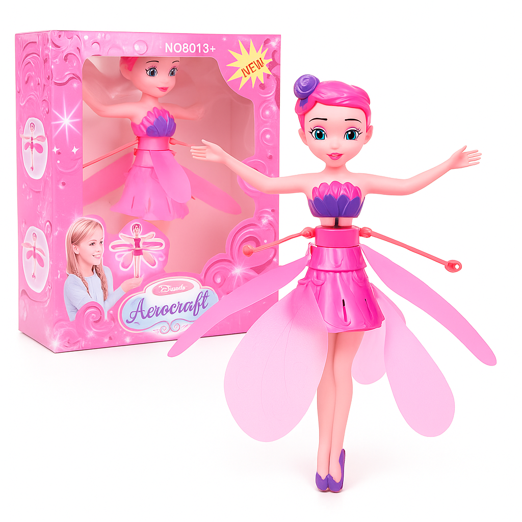 Enchanting LED Light-Up Flying Fairy Princess Doll with Remote Control ...