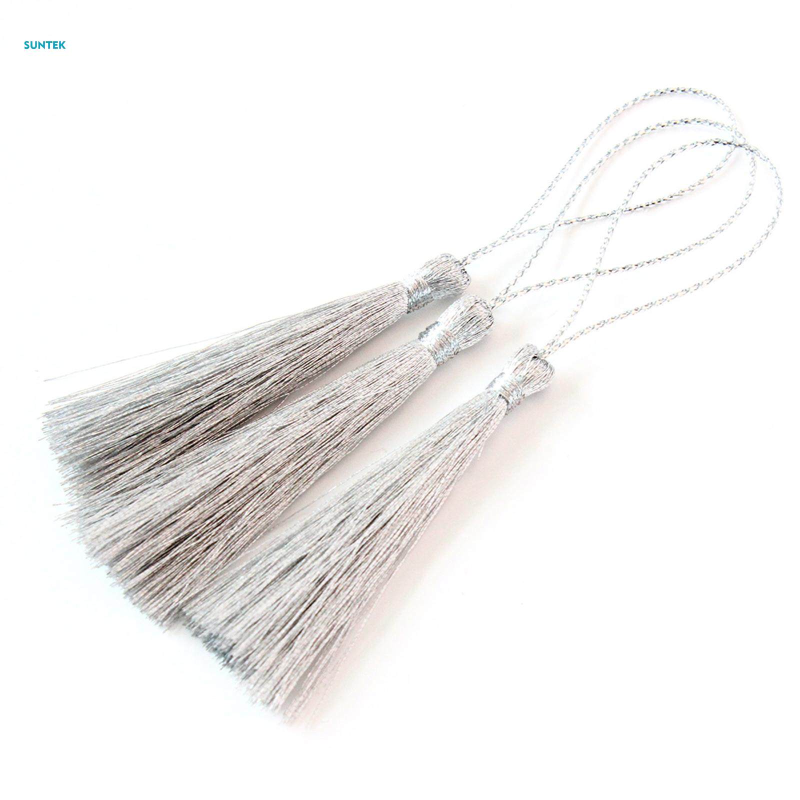 30Pack of Handmade Soft Tassels for Jewelry Making Souvenir Bookmarks, Women's, Size: One size, Silver