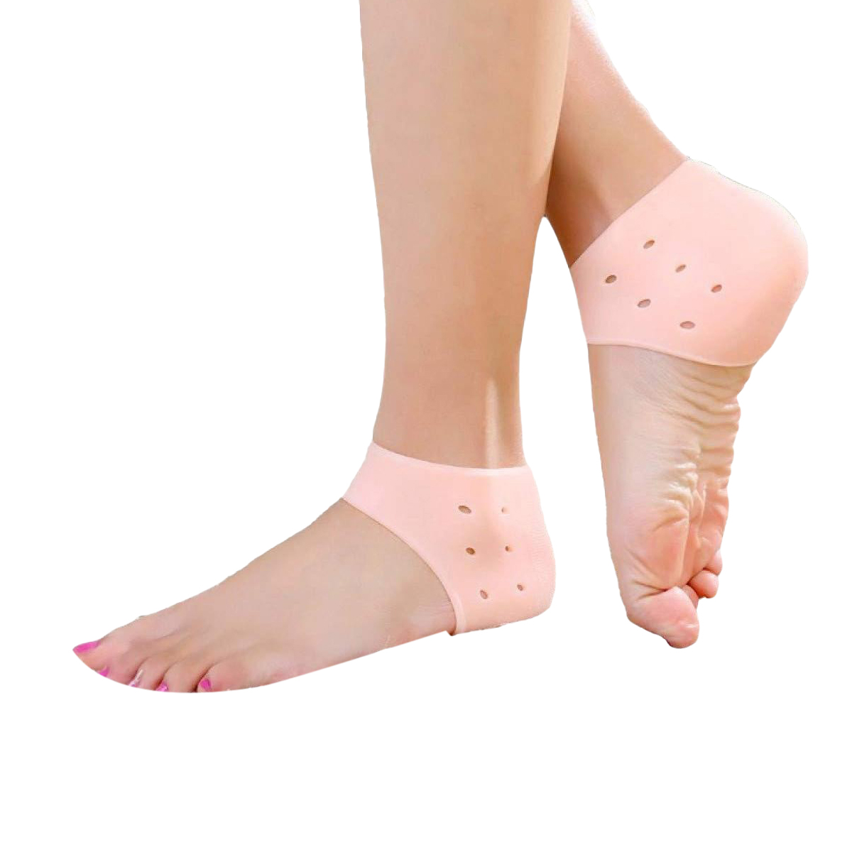 Silicone Gel Heel Pad Socks For Pain Relief And Anti Crack Heel 1 Pair Heel Cups Heel Guards Heel Protectors Heel Sleeves For Relieve Heel Pads Cushion Heel Pain, Heal Dry Cracked Heels, Achilles Tendinitis, For Men & Women