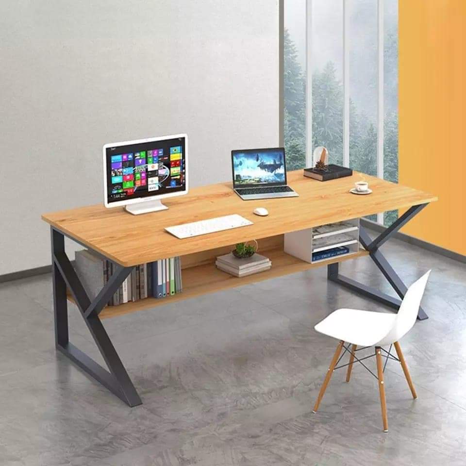 4ft & 3ft Length Modern K Shape Computer and Study Table Office ...