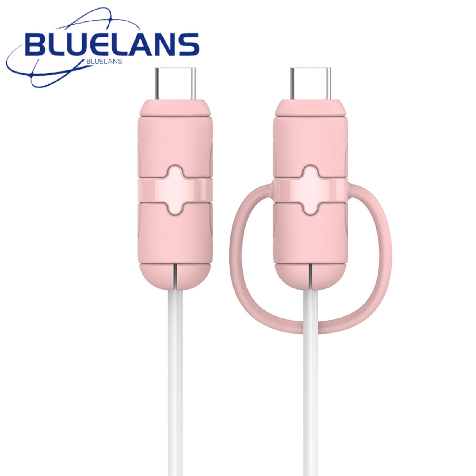 Silicone Charger Protector With Cord Wrap BlueWow Anti-break
