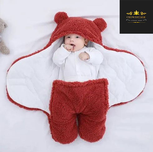 Crownstage Premium Soft Cotton Blend Baby Swaddle Blanket  Newborn to 6 Months  Unisex Wrap Sleeping Bag 13x28 Inches