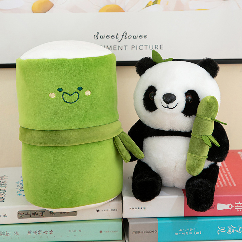 Bamboo Panda Plush Dolls Toy Soft Stuffed Plush Pillow Toys Birthday Gift Maoxiu