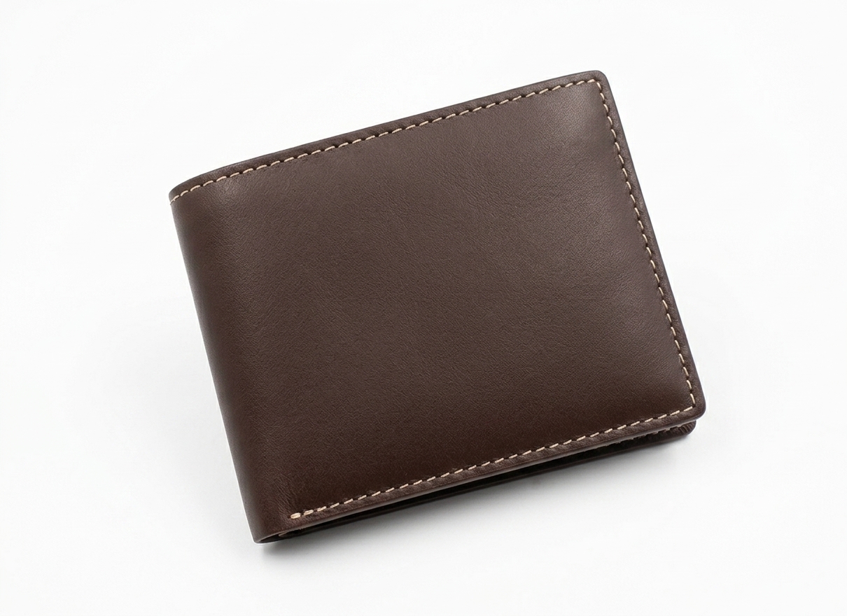 Slim Genuine Cow Leather Bifold Wallet Genuine Leather Bifold Leather Wallet