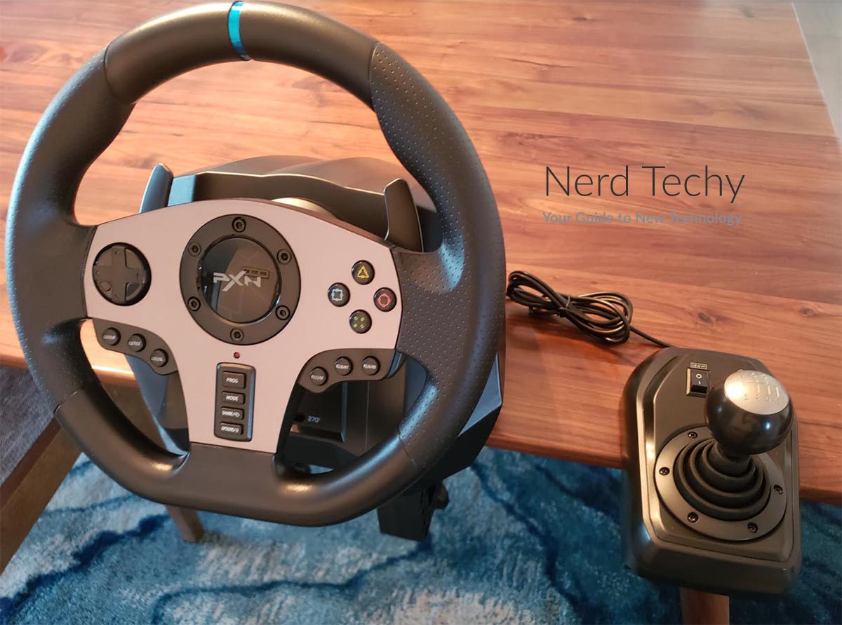 Racing Wheel PXN - V9 PRO Brand New Racing Game Steering Wheel with  Responsive Gear and Pedals Compatible for PS5, PC , PS3 , PS4 , XBOX ONE ,  XBOX360