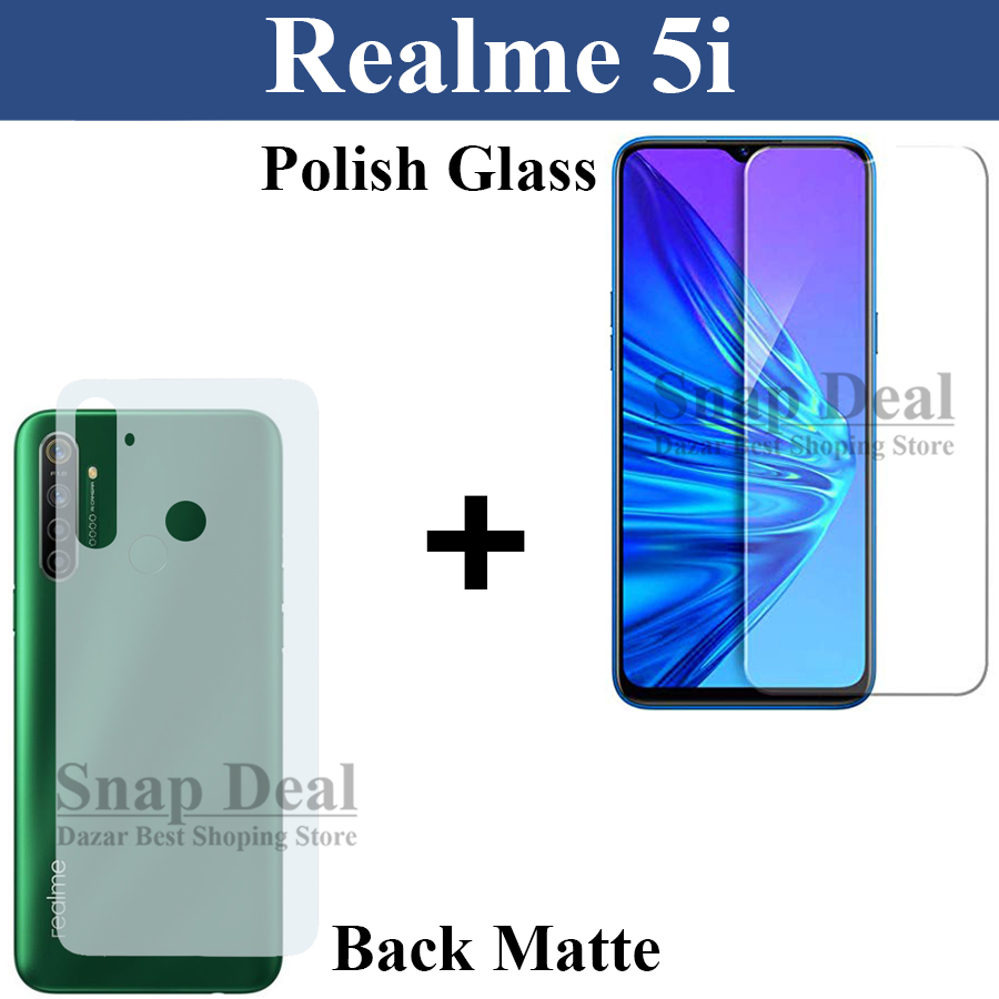 Pro Realme 5i Back Tempered Glass Realme 5i Tempered Glass Screen