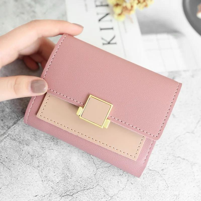 Short Women Wallets Small Slim Luxury Wallet New Fashion Pu Leather Female Purse Designer Money Bag Card Holder, wallets For Girls