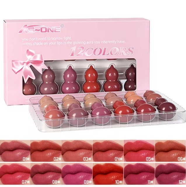 ORGINAL IMPORTED LMG Broths 18 Color Mini Capsule Lipstick Silky & Smooth Texture Matte Lipstick (Travel Size & Portable)