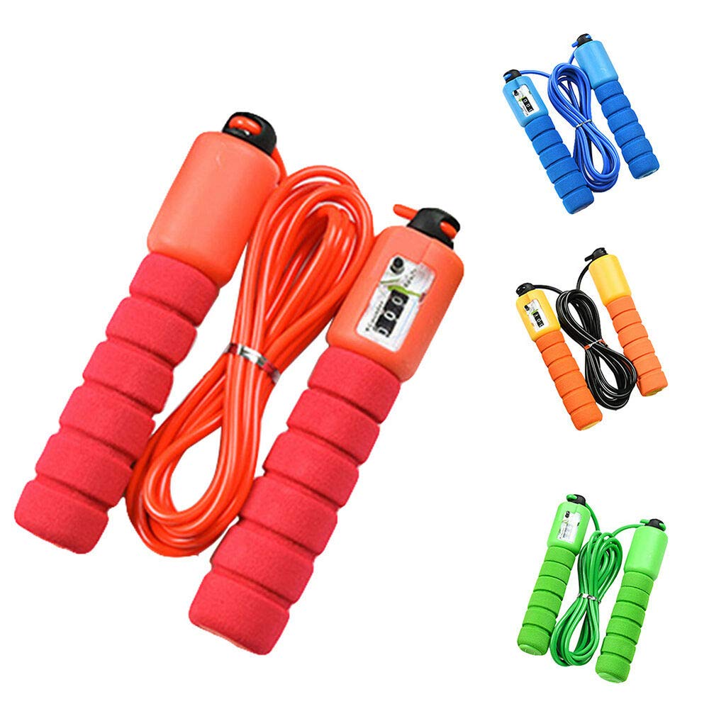 Physical Warm Up Exercise Jump Rope With Adjustable Length and Meter
