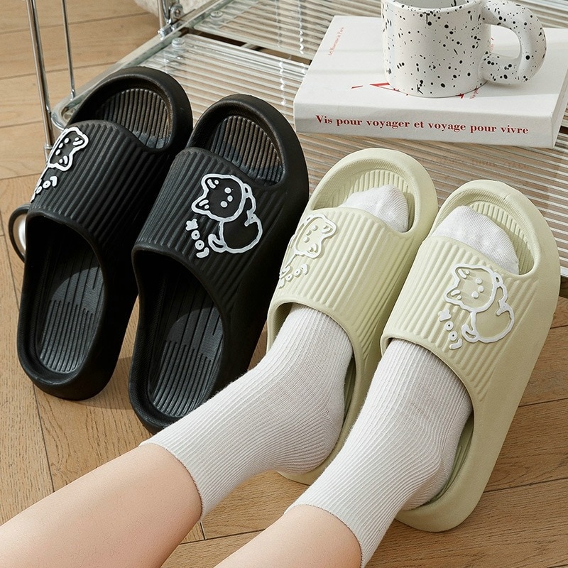 Summer Beach Thick Platform Slipper Sandals Women Eva Slippers Couple Home Flip Flops
