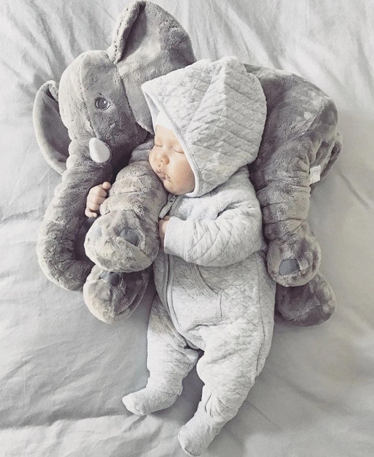 grey elephant pillow