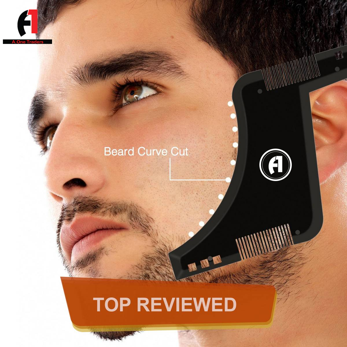 Men darhi Ka Khat Beard Shaper Beard Comb Shaping Tool Goatee Styling Template Combs Transparent for Hair Trim Bear