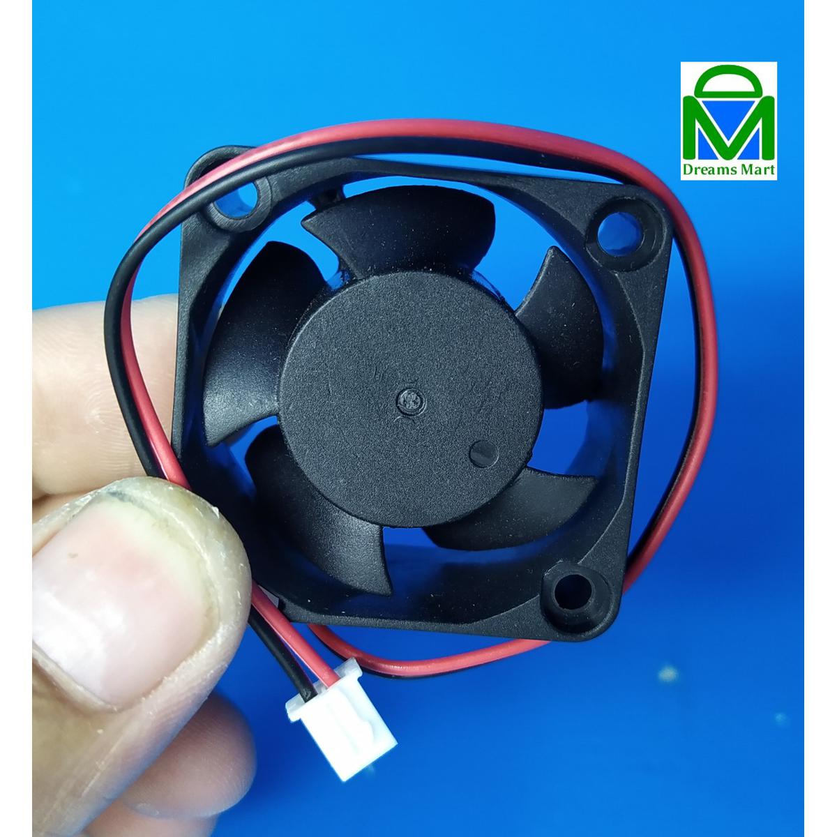 DreamsMart DC 12V Cooling Fan 40x40x20mm 2 Pin Wires 4020 Brushless Motor Fan Incubator Peltier CPU Heatsink