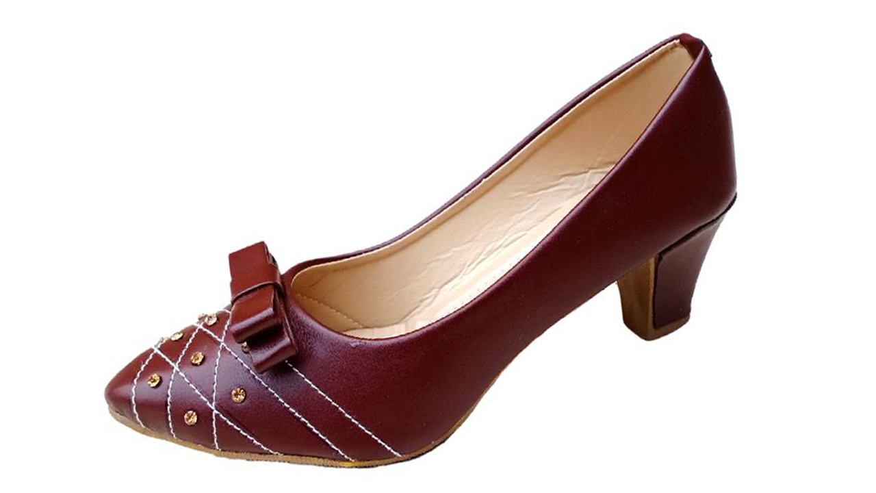 maroon colour heels