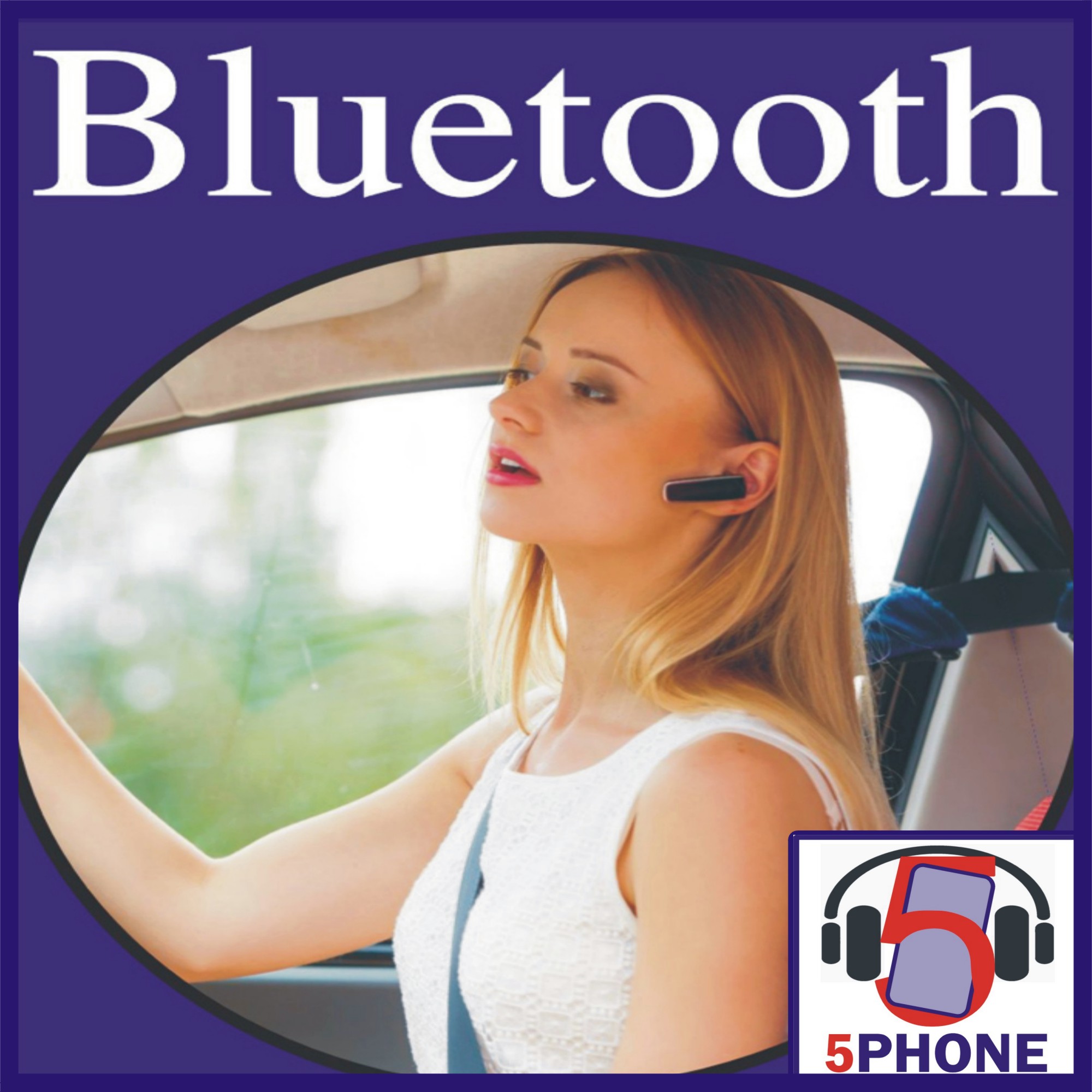 5PHONE ULTRA BT5 BLUETOOTH 4.0 WIRELESS STEREO SINGLE BLUE TOOTH HEADSET WITH MIC UNIVERSAL HANDSFREE FOR ALL MOBILE PHONES