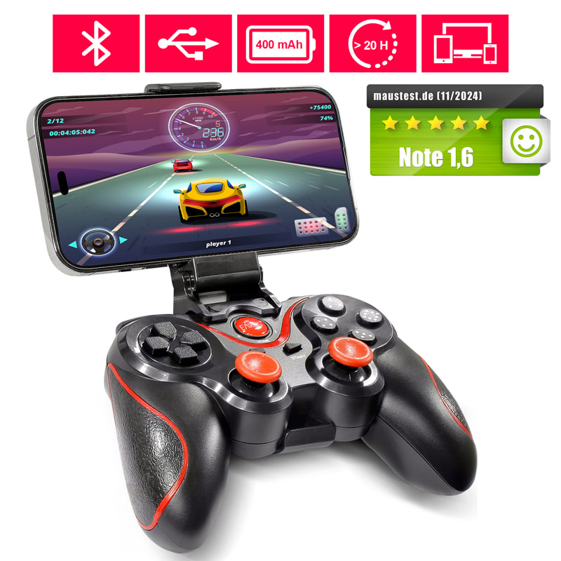 X3 Smart Wireless 2.4G Gaming Controller for PC & Mobile Phones