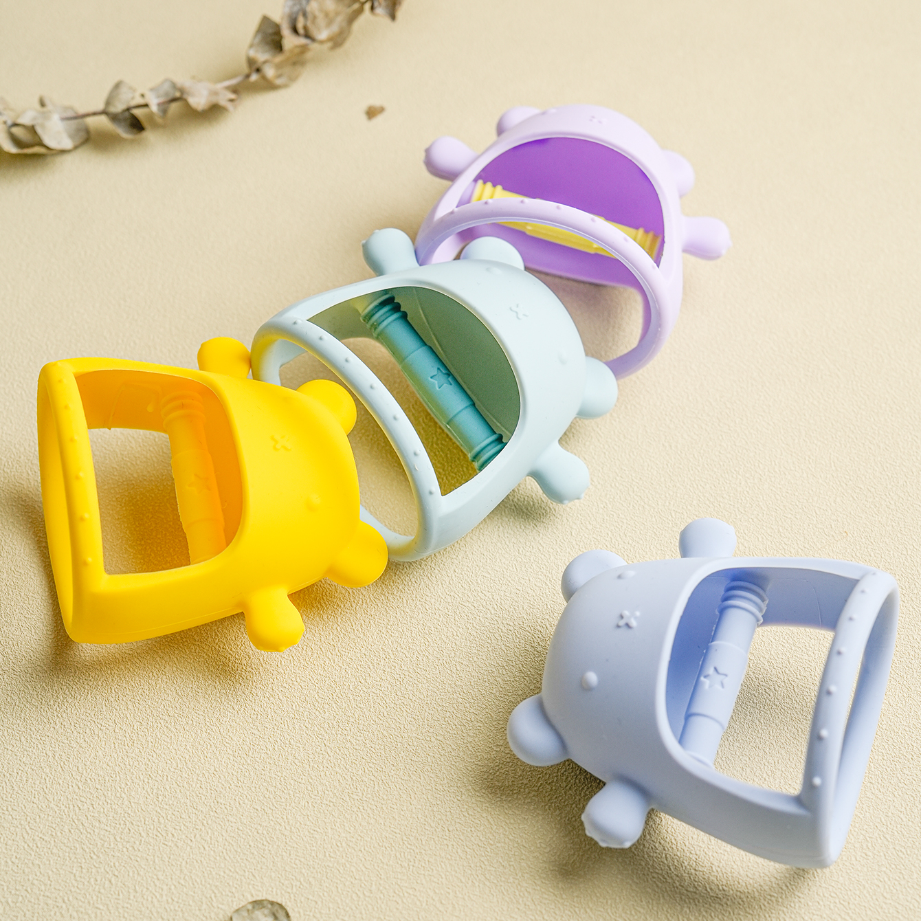 Baby Teething Toys for 3-6 6-12 Months, Food Grade Silicone Infant Teether Mitten, Baby Essentials Teething Relief, Newborn Essentials Chew Toys