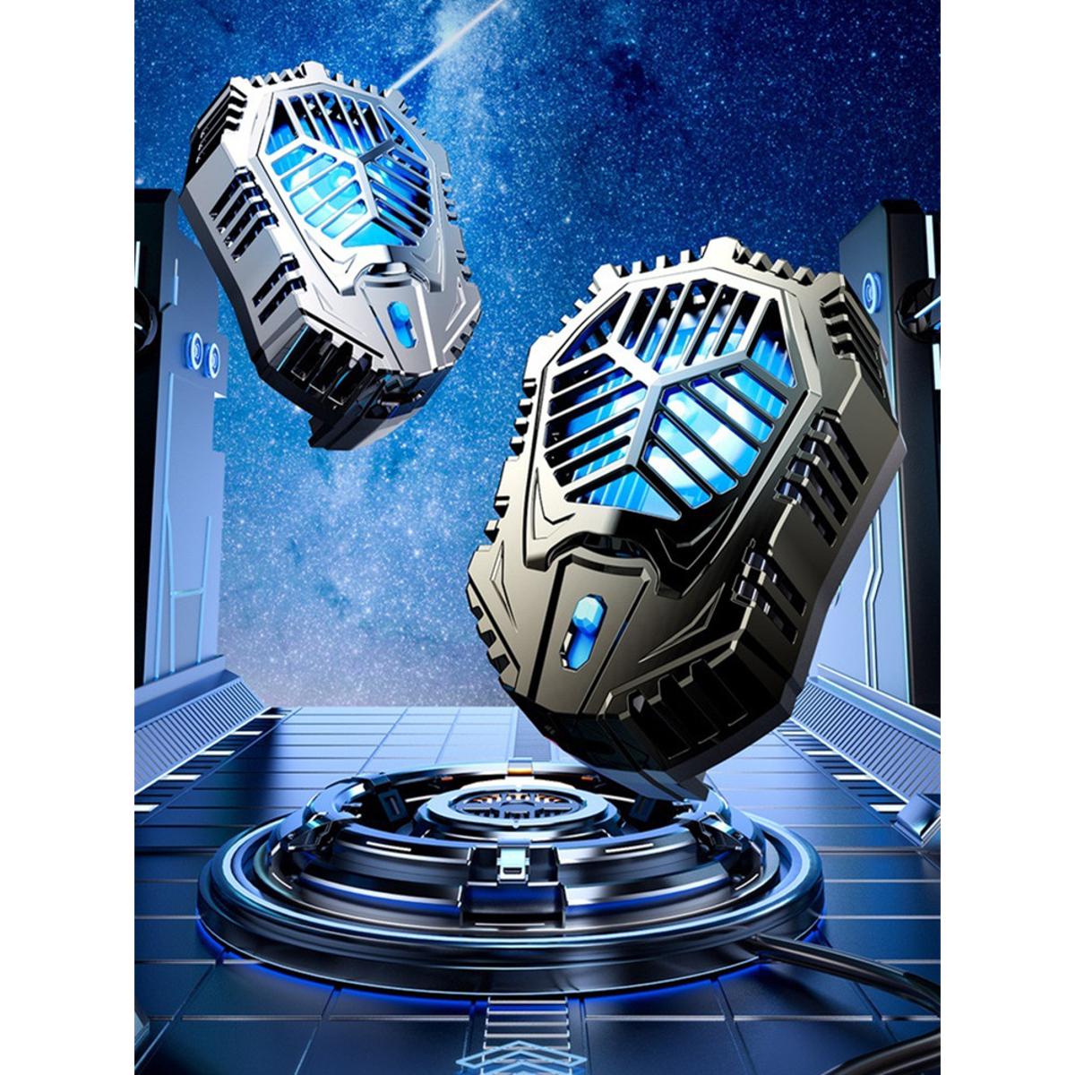 AL07 Mobile Phone Cooling Fan | Dual Gears Two Speed Modes | Game Phone Cooler System Plugin Silent Radiator RGB Lights | Adjustable Portable Heat Sink Semiconductor USB Phone Radiator Stand Gamepad Trigger Controller Holder Cooling Fan For PUBG FREEFIRE