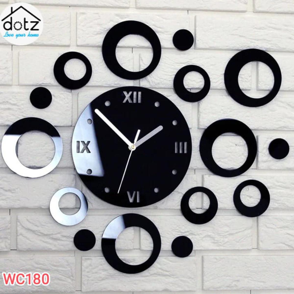 Dotz Modern wooden wall clock, large size clock, stylish big size clock, wall clocks for bed room, wall clocks for drawing room, wall clocks for room, big size wall clocks, home decoration items