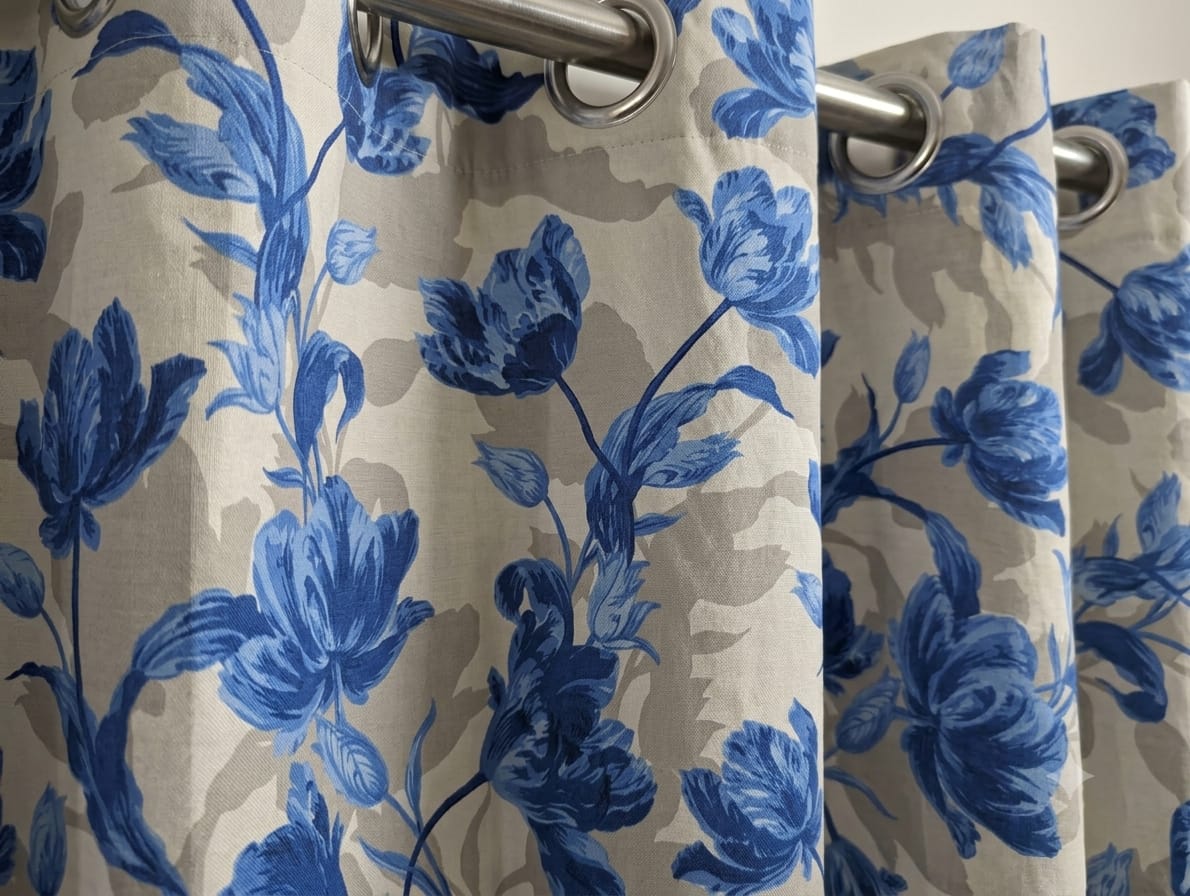 Export Italian Style Cotton Printed Ready Made Curtains For Your Bedroom,window,pardy (1 pc)