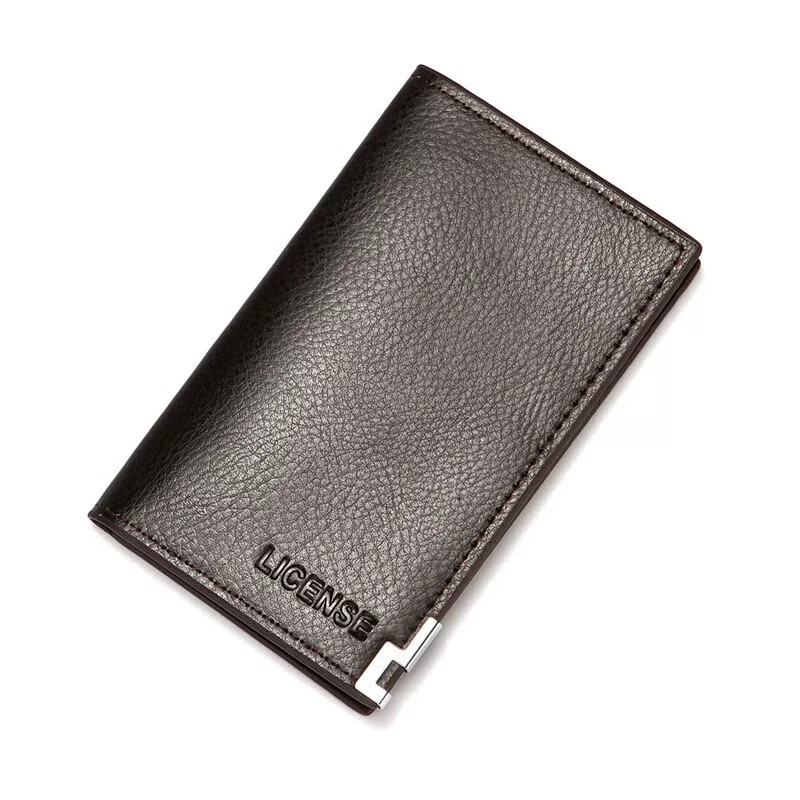 Slim leather violet for boys slim wallet for boys